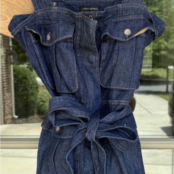 Banana Republic Denim Romper Size 8 - Picture 2 of 6